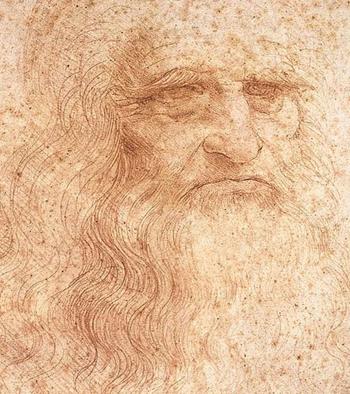 A head crop taken from the self-portrait, used as the image-to-image source